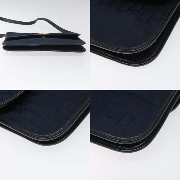 DIOR Trotter Canvas Shoulder Bag Navy - Picture 10 of 13